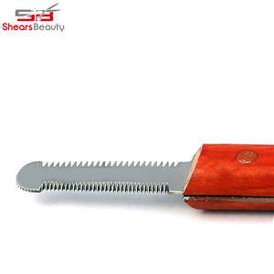 2023มีดปอกพร้อมด้ามไม้สแตนเลสหวีแต่งโลโก้ได้ตามต้องการสำหรับสุนัขและแมว - Product Image 3