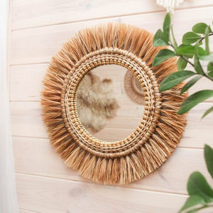 Hot Items Handwoven Round Seagrass <b>Vintage</b> <b>Mirrors</b> for Home Decor <b>Wall</b> - Product Image 1