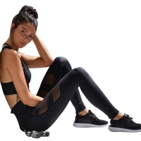 Ropa de entrenamiento para mujer Leggings de cintura alta Pantalones de fitness de retazos transpirables Gimnasio Deportes