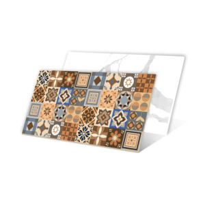 Carreaux de sol et de mur intérieurs en porcelaine de 600x1200 mm, aspect cuir, design européen moderne, motif élégant, composite, haute résistance - Product Image 1