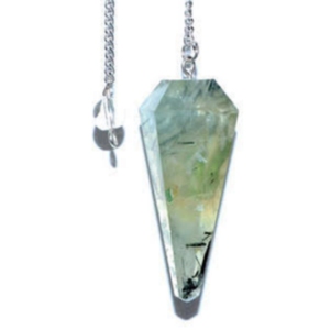 Pendentif en préhnite sculptée de qualité supérieure, style Feng Shui, pierre de guérison en agate pour la radiesthésie, vente en gros de F S CRYSTAL - Product Image 1