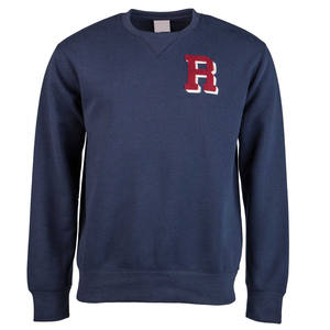 Sweat-shirt col rond pour hommes, t-shirt personnalisé, OEM, sur-mesure, avec lettres, Logo brodé de Chenille, haute qualité, - Product Image 1