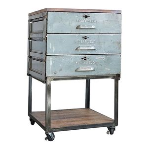 Premium Finished Industrial Iron Furniture Moving Iron Trolly/<b>Cabinet</b> - Product Image 6