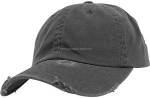Sombrero de béisbol deportivo Unisex, gorra de béisbol con apariencia rota, 100% algodón - Product Image 6