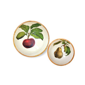 Elegante madera elegante impreso cuencos Venta caliente precio barato directo de fábrica OEM venta al por mayor y proveedores - Product Image 1