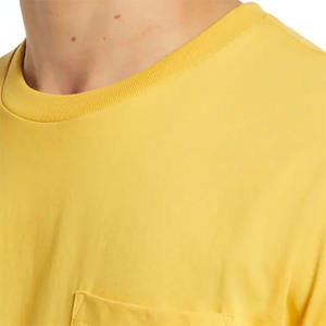 เสื้อยืดผู้ชายสีทึบคอกลมผ้าคอตตอนสำหรับฤดูร้อนขายส่งโลโก้ตามสั่ง - Product Image 5