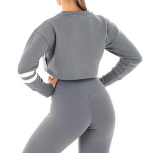 Nouveau mouvement des femmes pull court en gros court athlétique Fitness Gym haut court pour les sports de yoga - Product Image 3