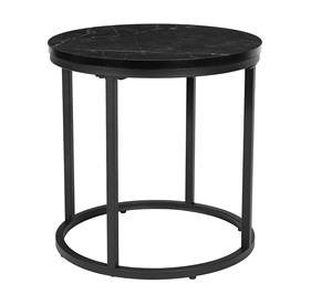 All-New <b>Modern</b> Design Stylish <b>Black</b> Natural Marble with Powder Coated Metal Frame for Interior Decor <b>Coffee</b> <b>Table</b> - Product Image 1
