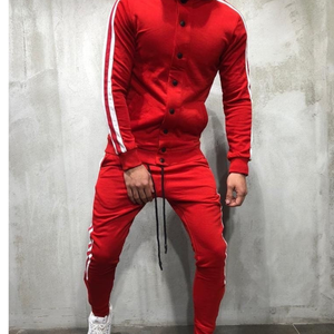 Chaqueta de chándal en blanco al por mayor de fábrica de diseño OEM, ropa deportiva personalizada para hombre, chándal de fútbol liso - Product Image 6