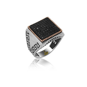 Anillo de hombre con diseño de plata esterlina de 925K - Product Image 1