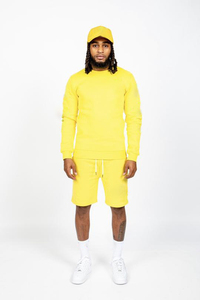 Custom Logo Solid Winter Crew Neck <b>Long</b> Sleeve Pullover <b>Sweatshirts</b> for Men-Polyester/Cotton Fleece Quick Dry & Breathable - Product Image 6