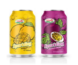 330ml NAWON Fruity Flavor Sparkling Juice Drink OEM/ODM Soft Drink Beverage HALAL ISO Manufacturer