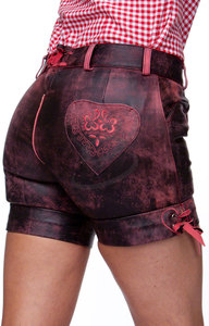 Oktoberfest Lederhosen Femmes En Cuir Véritable-Original Femmes Lederhosen de Allemagne Oktoberfest (Autriche Beerfest Hosen) - Product Image 2