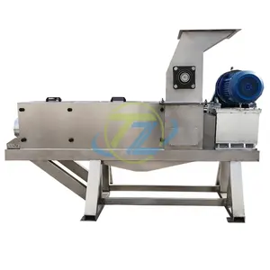 Farm grass pulp screw press dehydration dewatering machine Prairie grass extract machine