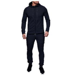 Conjunto de chándal de 2 piezas para hombre, Sudadera con capucha y pantalones de chándal, conjunto de chándal para primavera, venta al por mayor - Product Image 4