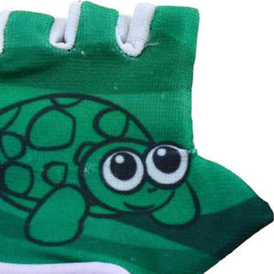 Guantes de Motociclismo de Cuero para Niños, Personalizados, de Medio Dedo, con Estampado Completo, Deportivos, Elegantes, para Ciclismo al Aire Libre - Product Image 4