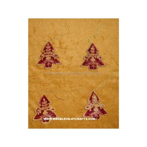 Adornos de decoración de Navidad, bordado a mano - Product Image 1