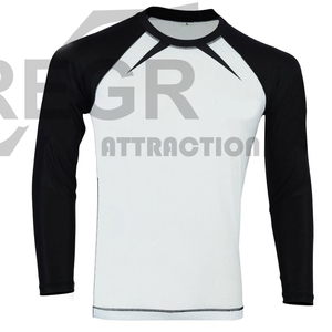 Protector de sarpullido mma de compresión, manga larga, estampado por sublimación, diseño OEM - Product Image 1