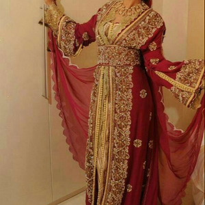 Caftan de mariage et de fête, robe élégante avec des perles en verre de cristal incrustées, travail en pierre, nouvelle collection, 2021 - Product Image 1