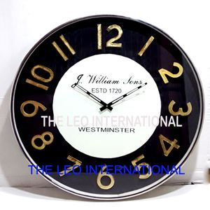 Luxury Style Single Face Home Decorative <b>Wall</b> <b>Clock</b> Mute <b>Living</b> <b>Room</b> Roman Numeral Round Border Style - Product Image 3