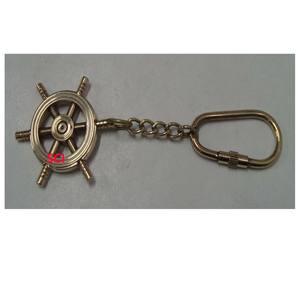 Nautical Brass Ship Anchor Keychain - Product Image 2
