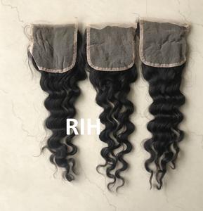 Vente en gros cuticule brute alignée 100 cheveux humains vierges Remy vison cheveux brésiliens Loose Deep 3 lots avec Lace Closure Hair - Product Image 4