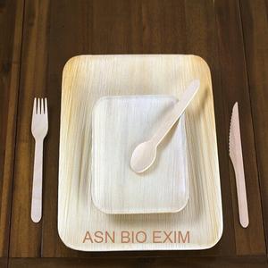 100% cuencos de hoja de palma de Areca orgánicos naturales platos ecológicos bio-degradables vajilla grabada patrón de plantas platos duraderos - Product Image 6