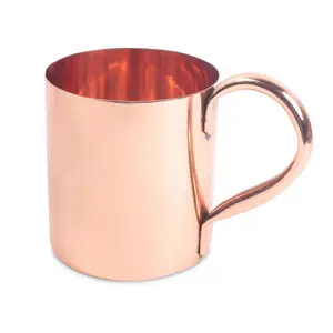 印度出口商生产的铜杯高标准定制双真空铜骡子杯