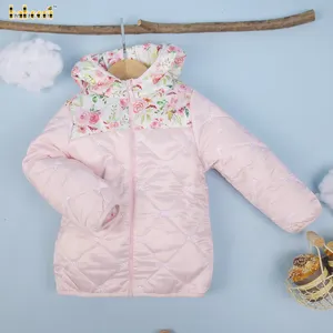 Bow embroidery children coat for little baby girls OEM ODM girl coat clothing customized wholesale manufacturer - QC91