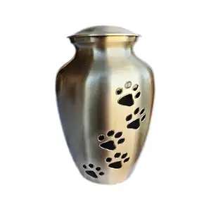 Brass Raspberry & Golden Pet Urn High Quality Classic Design Metal Cremation Urns With Slate Finished Hot Selling Brass Ashes ME
