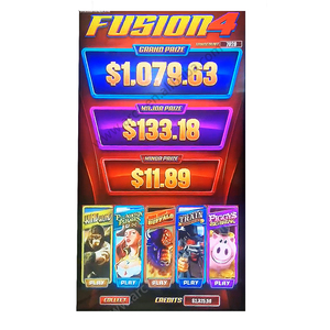 Fusion 4 five in one multi game skill game Red hot buffalo slot game casino 3 jackpot Fusion4 casino machine
