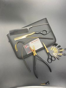 Kit d'outils d'extension de cheveux en or noir comprenant une pince de vente en gros - Product Image 4