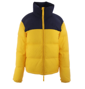 Chaqueta acolchada de burbujas de bloque de color de dos tonos cálida de invierno para hombre, rompevientos de lona sólida para adultos - Product Image 5