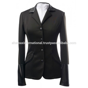 SHEMAX 2024 CALIDAD SUPERIOR VENTA CALIENTE PERSONALIZADA AL POR MAYOR OEM HECHO EN PAKISTÁN Chaqueta de espectáculo de carcasa blanda impermeable para damas de equitación - Product Image 3