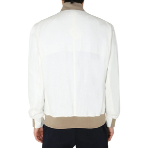 High Quality Men's Bomber Jacket Comfortable Embroidered <b>Lined</b> Baseball Windbreaker with Coated Processing Thick and Stylish - Product Image 2