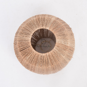 Lámpara de mesa LED de yute moderna Artex Nam, diseño minimalista hecho a mano para decoración del hogar, embalaje personalizado con fuente de alimentación eléctrica - Product Image 6