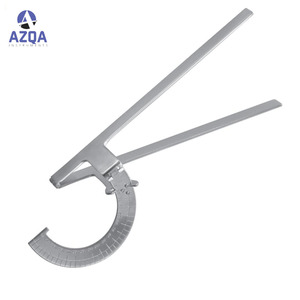 Thép không gỉ castroviejo đo Caliper DIY lớp kim loại cai trị với cm & <span class=keywords><strong>mm</strong></span> đánh dấu cong điều chỉnh & khóa vít - Product Image 2