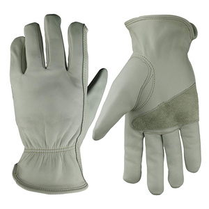 Gants de conducteur en cuir de vachette robustes Construction douce et confortable résistant à la chaleur Gants de sécurité motard en cuir véritable - Product Image 4