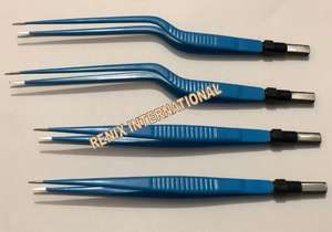 Fórceps bipolares reutilizables de estilo europeo Adson, fuente de alimentación manual, base de instrumentos quirúrgicos hechos de acero - Product Image 5