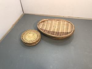 Jacinto de agua de ratán de bambú personalizado Seagrass bandeja de servicio tejida a mano bandeja de madera creativa de Vietnam - Product Image 2