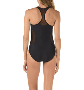 Traje de baño transpirable para mujer, ropa de playa lisa, Color blanco, con logotipo bordado - Product Image 4