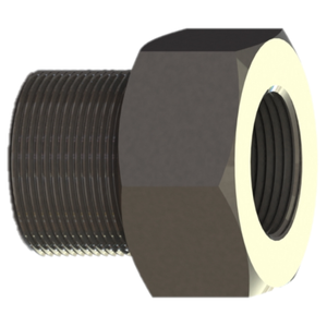 JIS 60 Degree Cone Seat BSPP Male to NPT Female Short Pipe Fitting - Product Image 4