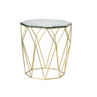 Table d'angle ronde en fer forgé, design rare moderne, pour salon et hôtels, vente en gros