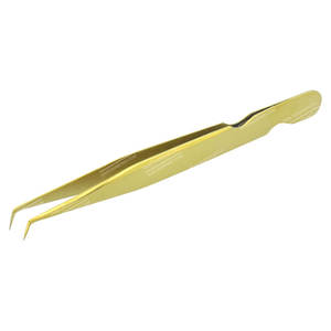Plasma-Coated Stainless Steel L-Type Tweezer Hair <b>Extension</b> Tool for <b>Eyelash</b> <b>Extensions</b> - Product Image 2