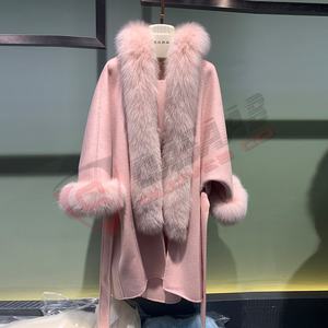 Women Vintages Street-style Double-breasted Pockets <b>Coat</b> Breathable Cotton Autumn Winter Fur-hooded <b>Leather</b> Pu Long-<b>coats</b> - Product Image 2