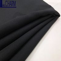 CP6286 Taiwan Polyester Mince Abaya Tissu Noir