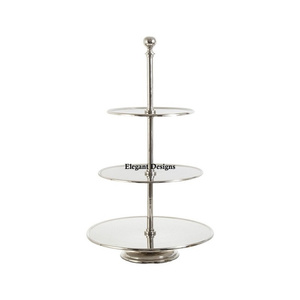 Metal Cake Stand Premium Quality Handmade Classic Simple <b>Plain</b> Cake Stand New Arrival Table Top Wholesale Metal Cake Stand - Product Image 4