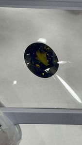 Collier de haute qualité en améthyste ovale certifiée IGI, pierre précieuse naturelle sphène facettée, coussin vert, pierres précieuses en vrac de haute qualité - Product Image 2