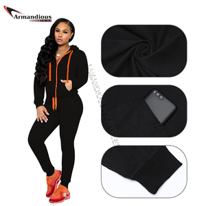 Customized Logo 2024 Zip Women <b>Jogger</b> <b>Sets</b> <b>Matching</b> High Quality 2024 Women's Jumpsuits Jump Suits for Women Hot Sale Products - Product Image 5