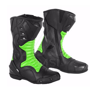 Chaussures de moto en cuir véritable, taille Plus, pour moto, prix d'usine - Product Image 6